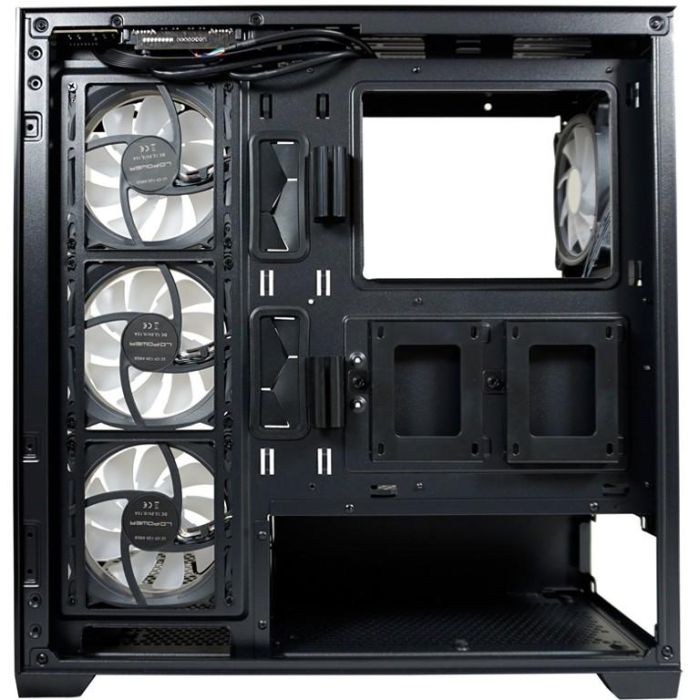 LC-Power LC-715B-ON Midi Tower ATX/microATX/Mini-ITX Negro Cristal Templado para Gaming 4