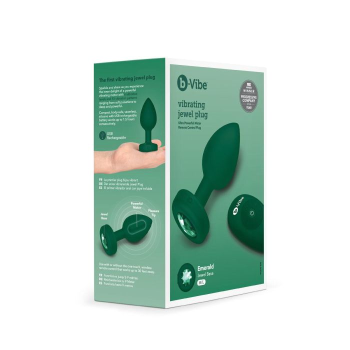 Plug Anal B-Vibe Vibrating Jewel Verde M/L Plug Anal B-Vibe Vibrating Jewel Verde M/L