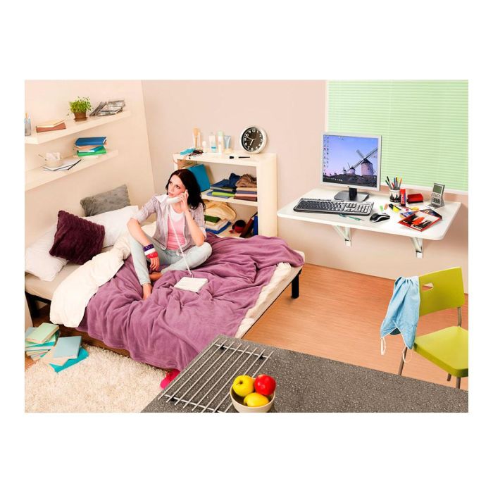 Fepre Escuadra de acero plegable Abat-plan blanco 11x20 cm, alta resistencia 4 Fepre Escuadra de acero plegable Abat-plan blanco 11x20 cm, alta resistencia 4