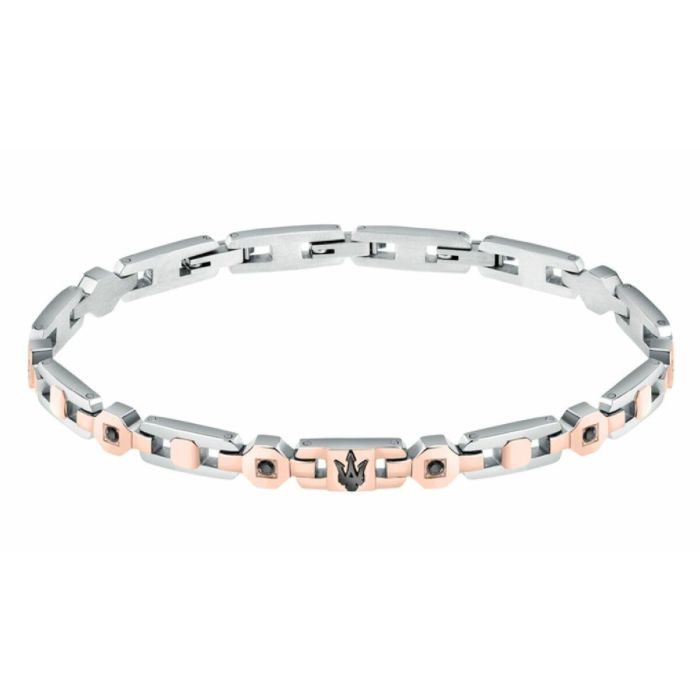 Pulsera Hombre Maserati Acero Inoxidable 21,5 cm Plateado 8