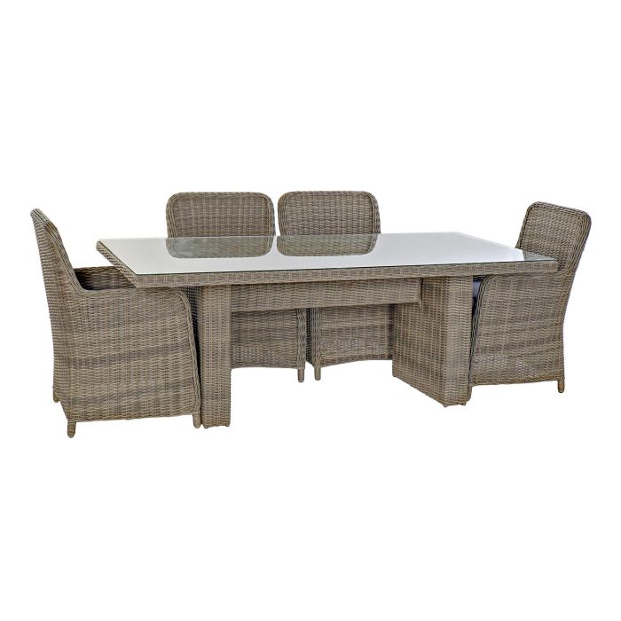 Conjunto de Mesa con 6 Sillas DKD Home Decor 93 cm 200 x 100 x 75 cm (7 pcs)