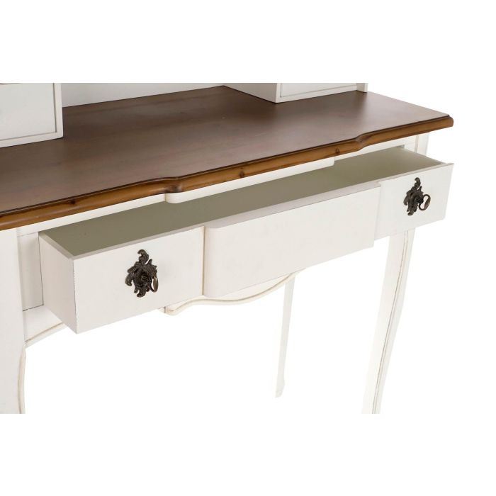 Escritorio DKD Home Decor Blanco Marrón Madera de Paulonia (90 x 40 x 101 cm) 3 Escritorio DKD Home Decor Blanco Marrón Madera de Paulonia (90 x 40 x 101 cm) 3