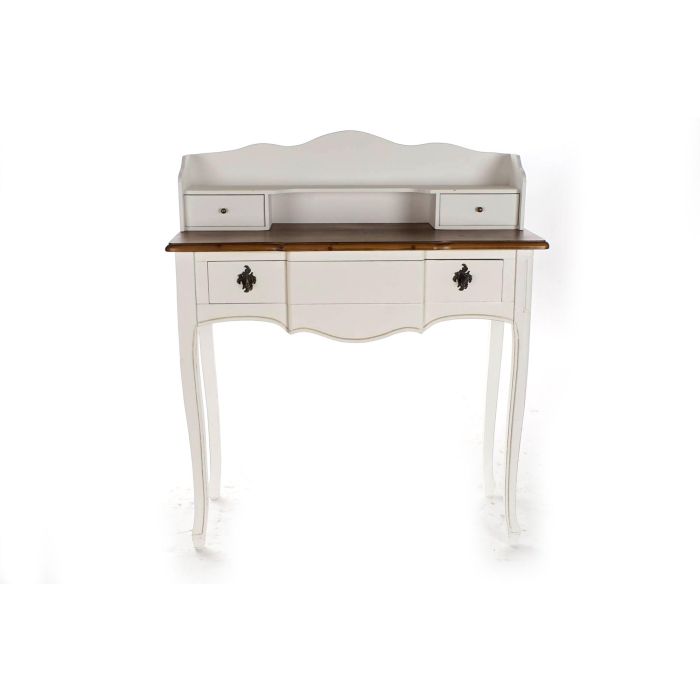 Escritorio DKD Home Decor Blanco Marrón Madera de Paulonia (90 x 40 x 101 cm) 6 Escritorio DKD Home Decor Blanco Marrón Madera de Paulonia (90 x 40 x 101 cm) 6