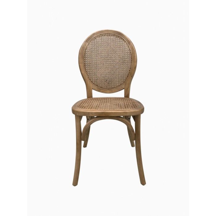 Silla de Comedor DKD Home Decor Ratán Madera de olmo 45 x 42 x 92 cm