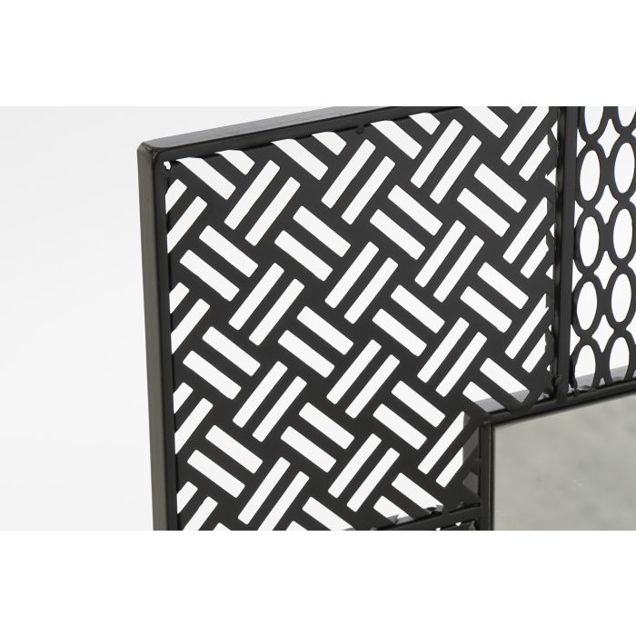 Espejo Boho DKD Home Decor Negro 1.5 x 92 x 66 cm 1 Espejo Boho DKD Home Decor Negro 1.5 x 92 x 66 cm 1
