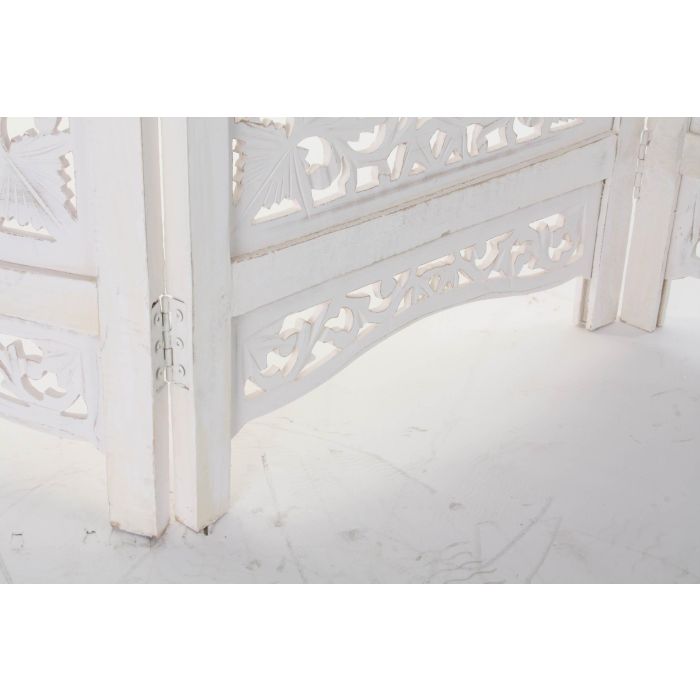 Biombo Indio DKD Home Decor Blanco 2 x 183 x 150 cm 4