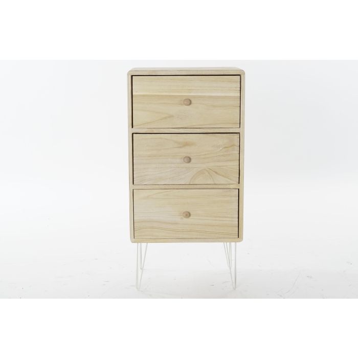 Cajonera Scandi DKD Home Decor Natural 29 x 78 x 40 cm 4 Cajonera Scandi DKD Home Decor Natural 29 x 78 x 40 cm 4