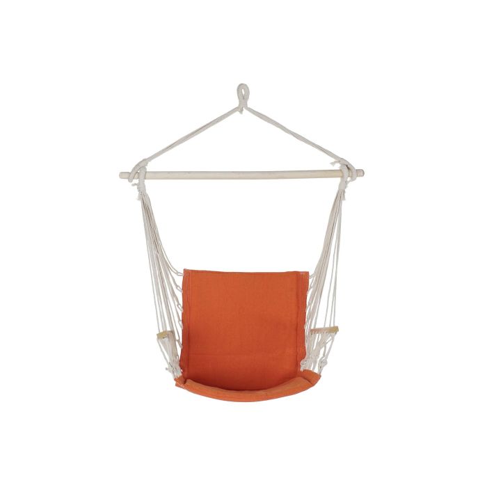 Silla Colgante Terraza Y Jardin DKD Home Decor Naranja 50 x 120 x 97 cm 5