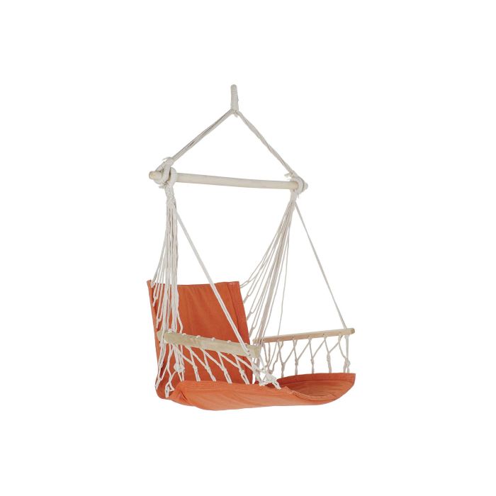 Silla Colgante Terraza Y Jardin DKD Home Decor Naranja 50 x 120 x 97 cm