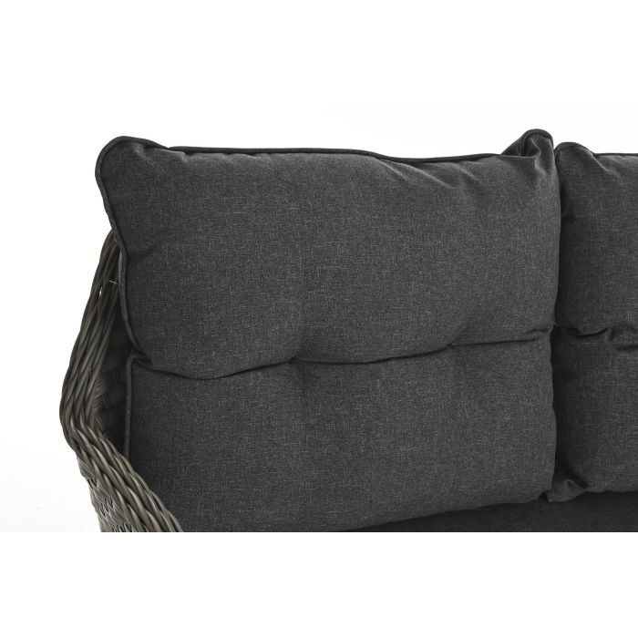 Sofa Terraza Y Jardin DKD Home Decor Marron Claro Gris Claro 72 x 76 x 127 cm Set de 4