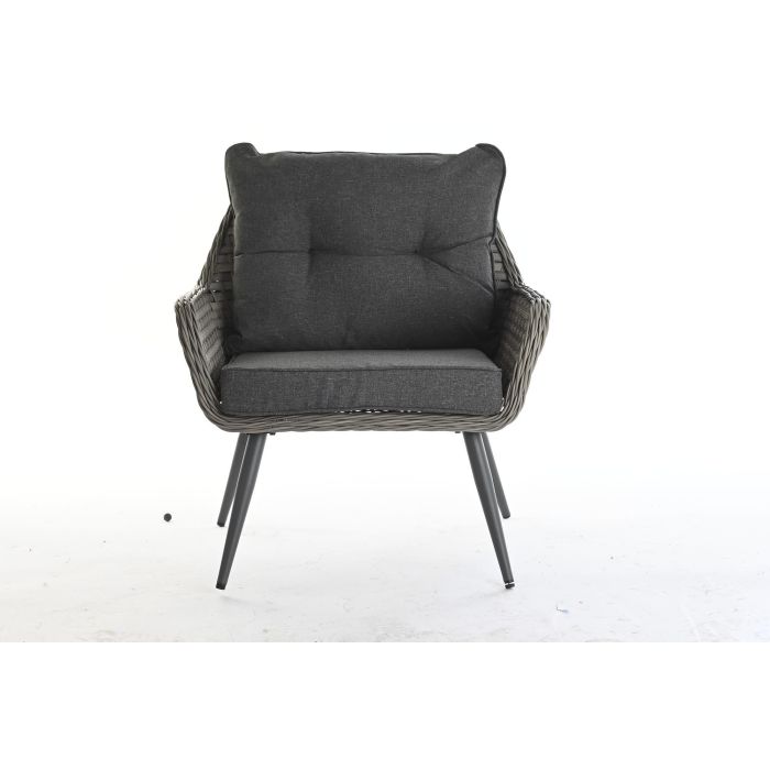 Sofa Terraza Y Jardin DKD Home Decor Marron Claro Gris Claro 72 x 76 x 127 cm Set de 4