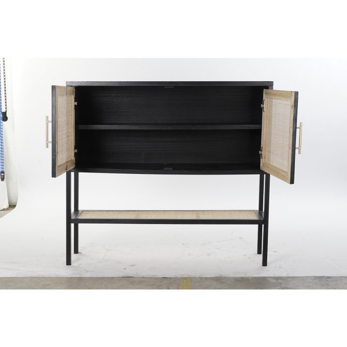 Aparador Balines DKD Home Decor Negro Natural 30 x 100 x 110 cm 3