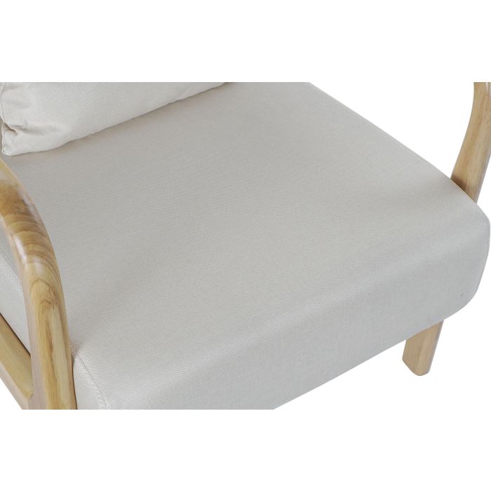 Sillon Scandi DKD Home Decor Beige 77 x 73 x 65 cm 1