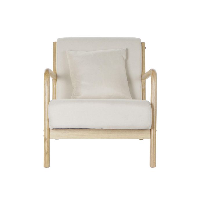 Sillon Scandi DKD Home Decor Beige 77 x 73 x 65 cm 3