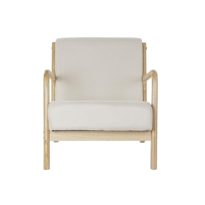 Sillon Scandi DKD Home Decor Beige 77 x 73 x 65 cm 4