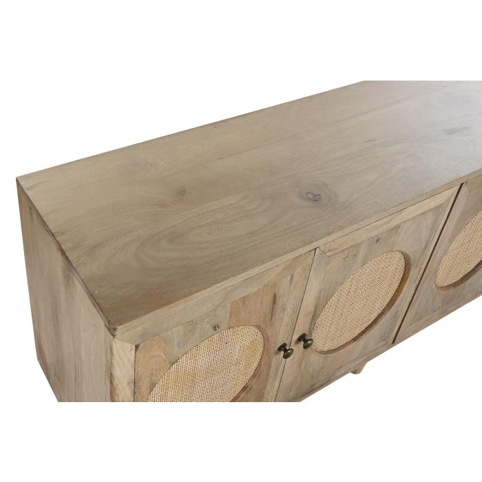 Aparador DKD Home Decor Marrón Natural Ratán Madera de mango 150 x 40 x 65 cm 1