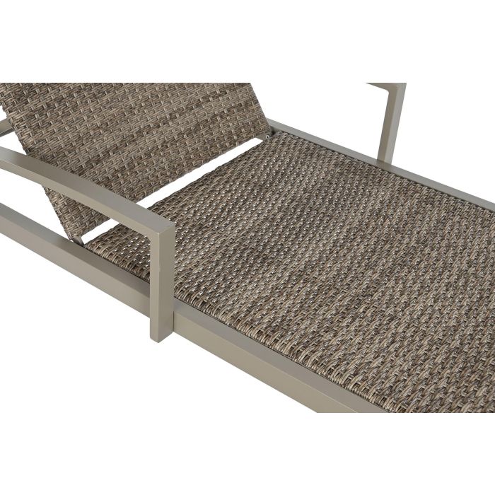 Tumbona Terraza Y Jardin DKD Home Decor Marron 78 x 30 x 195 cm
