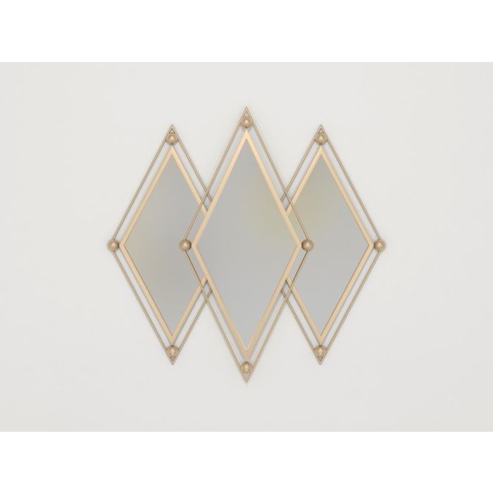 Espejo Glam DKD Home Decor Dorado 2.5 x 80 x 80.5 cm