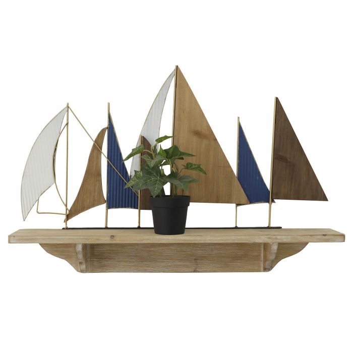 Estanteria Pared Mediterraneo DKD Home Decor Multicolor 12 x 45 x 71 cm (2 Unidades) Estanteria Pared Mediterraneo DKD Home Decor Multicolor 12 x 45 x 71 cm (2 Unidades)