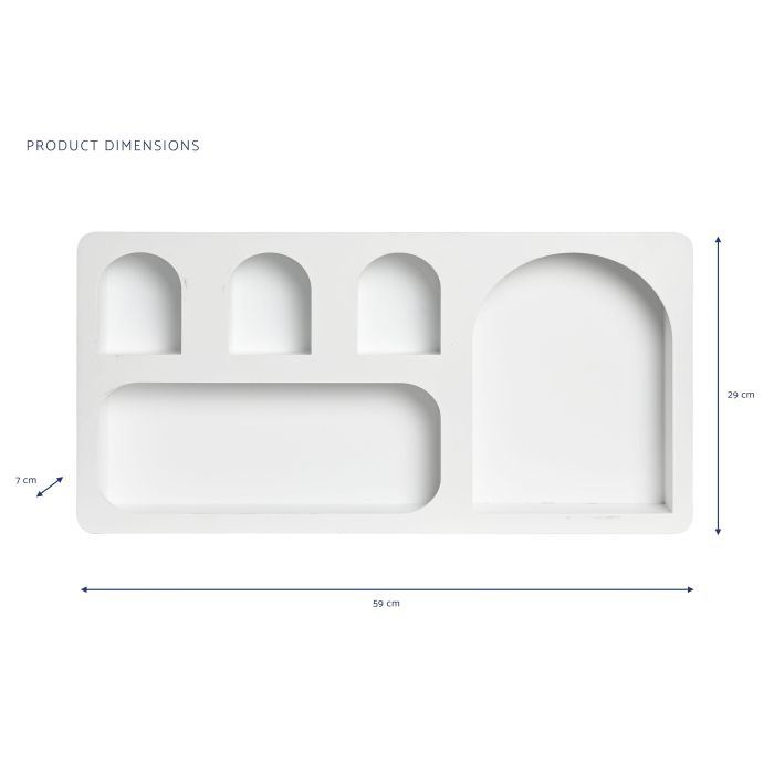 Estanteria Pared Moderno DKD Home Decor Blanco 7 x 29 x 59 cm 4