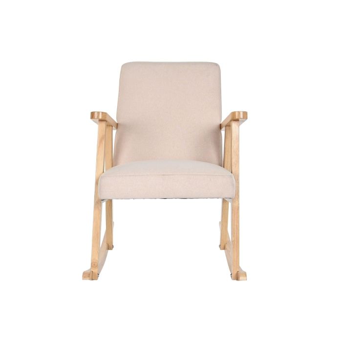 Mecedora Scandi DKD Home Decor Beige Natural 89 x 84 x 60 cm 4