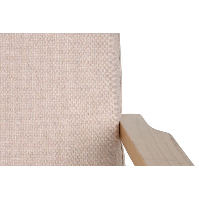 Mecedora Scandi DKD Home Decor Beige Natural 89 x 84 x 60 cm 5