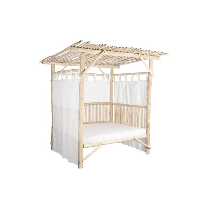 Cama Chill Out Tropical DKD Home Decor Natural Blanco 180 x 200 x 200 cm 1