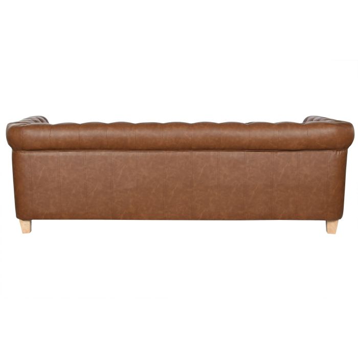 Sofa Vintage DKD Home Decor Marron Natural 78 x 70 x 218 cm 5