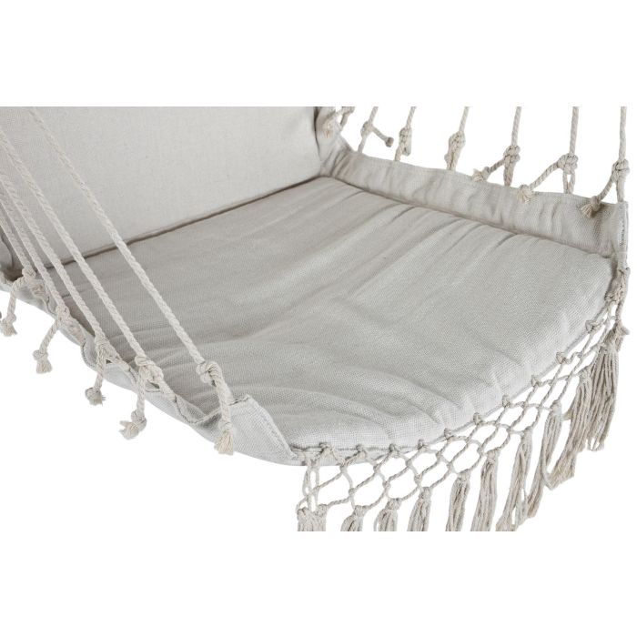 Silla Colgante DKD Home Decor Blanco Natural 50 x 130 x 90 cm 5