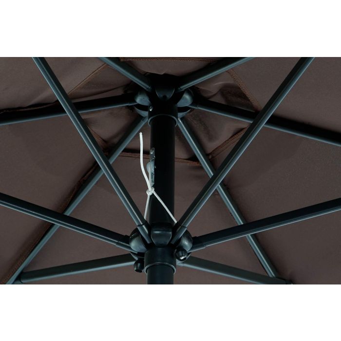 Parasol Basicos DKD Home Decor Khaki Negro 270 x 225 x 270 cm 2