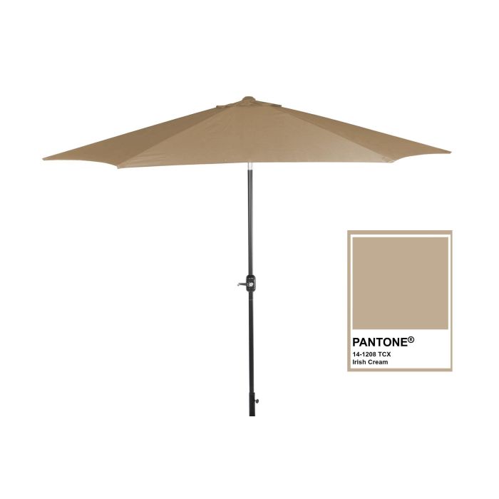 Parasol Basicos DKD Home Decor Khaki Negro 300 x 250 x 300 cm 1