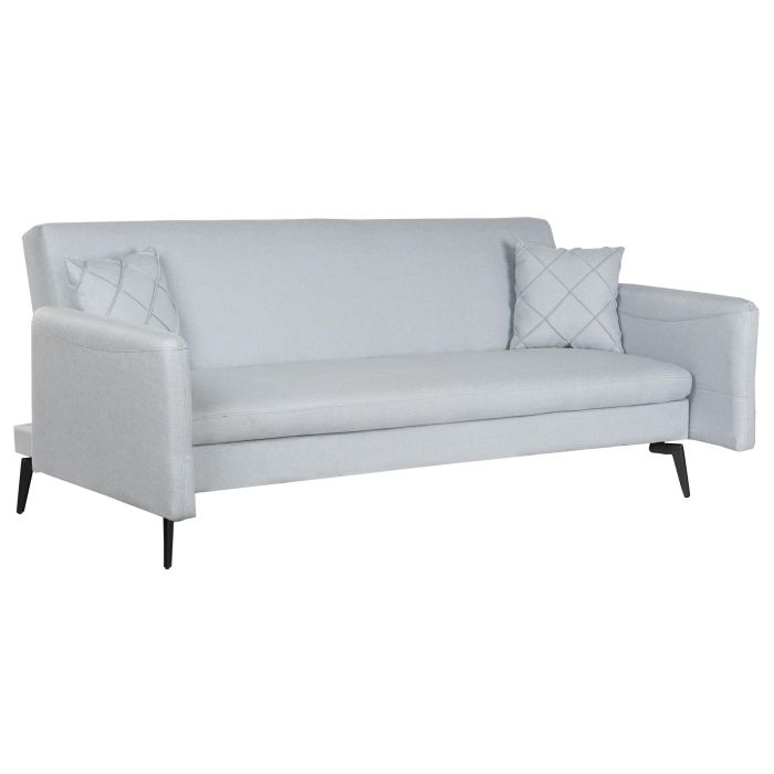 Sofa Cama Vintage DKD Home Decor Azul Celeste Negro 102 x 79 x 197 cm 6