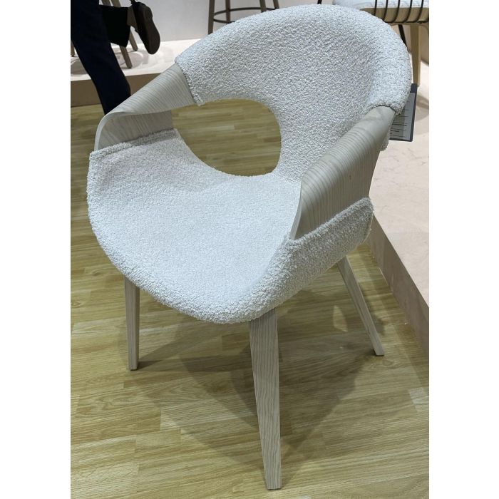 Silla Scandi DKD Home Decor Blanco 67.5 x 82 x 52.5 cm