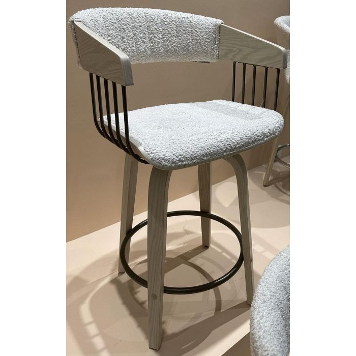 Silla Scandi DKD Home Decor Gris 55 x 76.5 x 51 cm