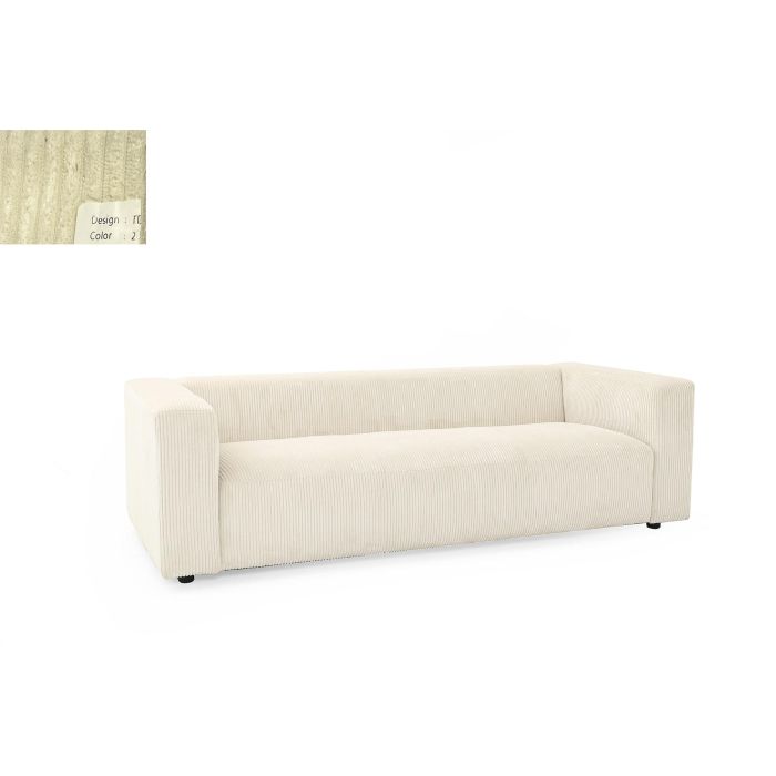 Sofa Moderno DKD Home Decor Crema 95.5 x 66.5 x 224 cm
