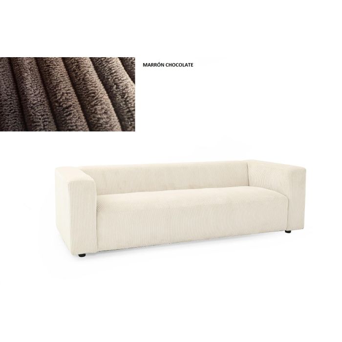 Sofa Moderno DKD Home Decor Marron 95.5 x 66.5 x 224 cm
