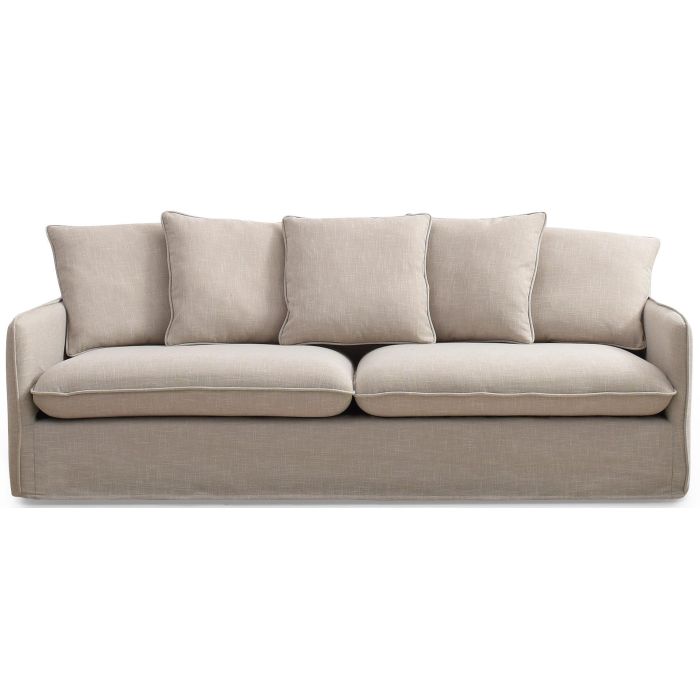 Sofa Moderno DKD Home Decor Beige 85 x 90 x 196 cm