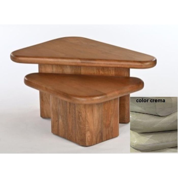 Mesa de Centro Home ESPRIT Madera de mango 98 x 50 x 47 cm 85 x 60 x 47 cm