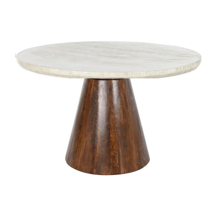 Mesa de Comedor Home ESPRIT Mármol Madera de mango 120 x 120 x 76 cm