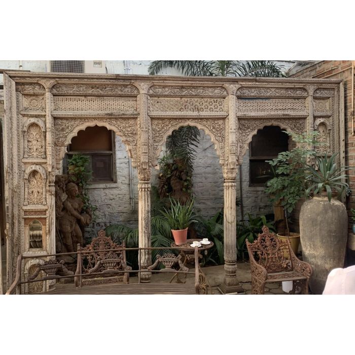 Puerta Antigua Item Home DKD Home Decor 20 x 292 x 463 cm 3