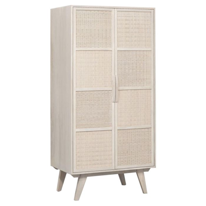 Armario Romantico DKD Home Decor Blanco Roto 55 x 178 x 87 cm