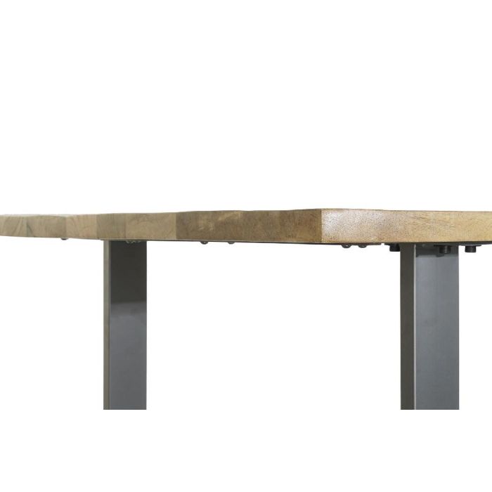 Mesa Comedor Vintage DKD Home Decor Natural Negro 100 x 76 x 200 cm 2