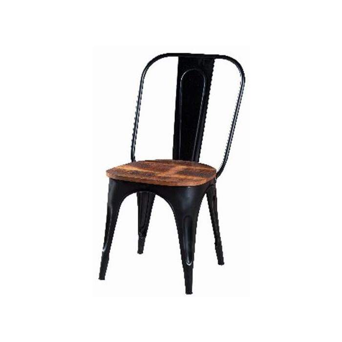 Silla Horeca DKD Home Decor Negro Marron Oscuro 43 x 92 x 44 cm