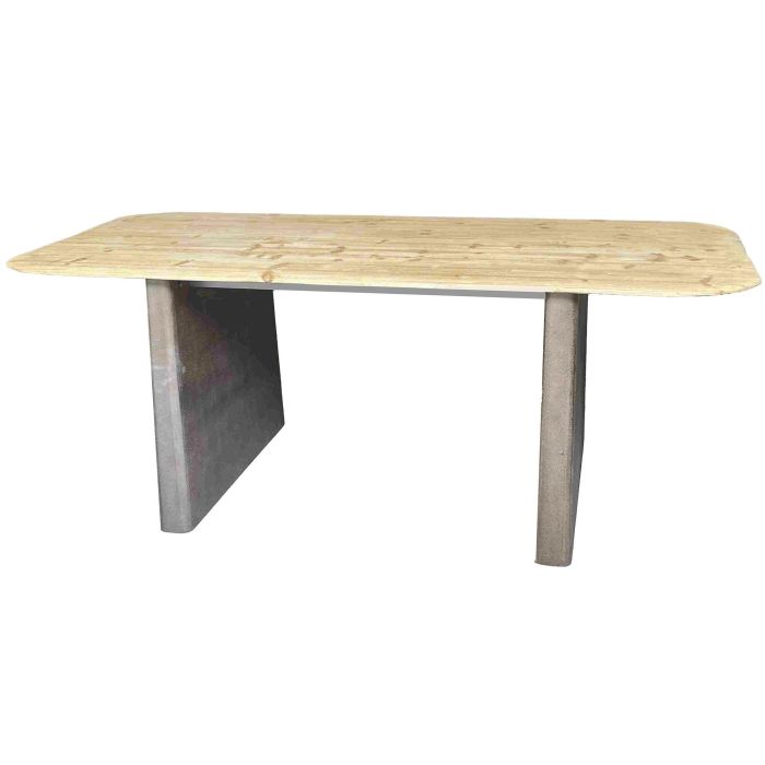 Mesa de Comedor Home ESPRIT Natural Marrón oscuro Abeto 200 x 90 x 75 cm