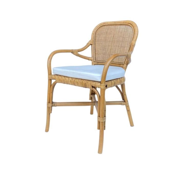 Silla Shabby DKD Home Decor Natural Blanco 62 x 86 x 55 cm