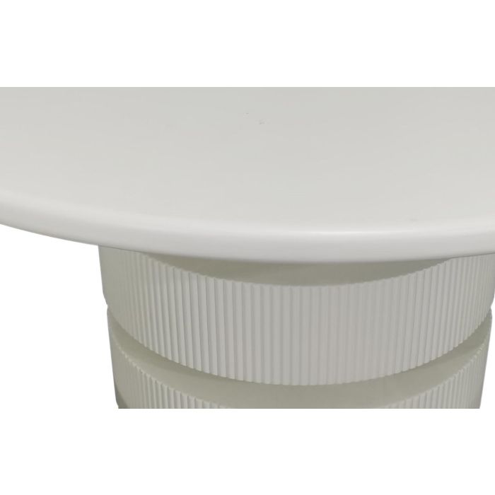 Mesa Redonda Comedor Chic DKD Home Decor Blanco 120 x 80 x 120 cm 1