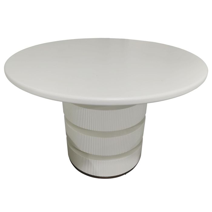 Mesa Redonda Comedor Chic DKD Home Decor Blanco 120 x 80 x 120 cm