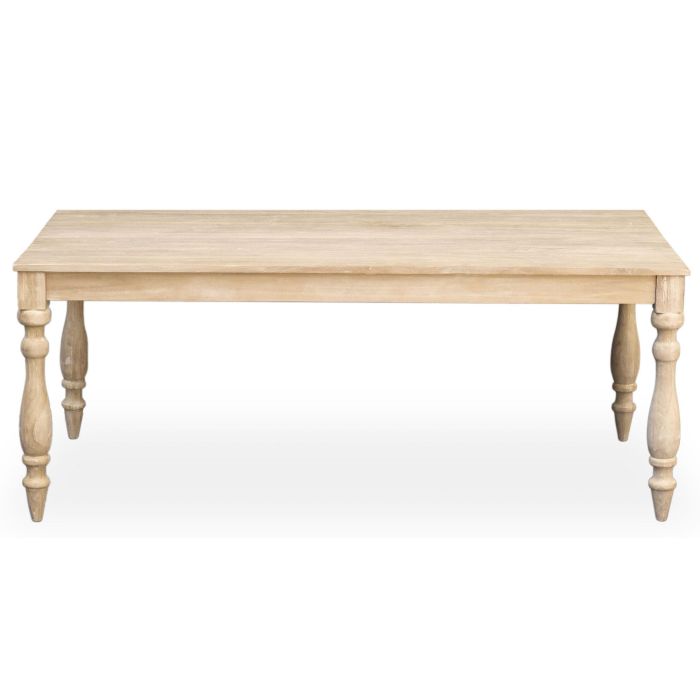 Mesa Comedor Item Home DKD Home Decor Blanco 97 x 77 x 195 cm