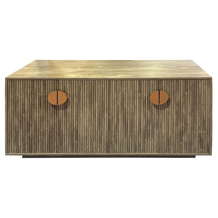 Buffet Scandi DKD Home Decor Marron Dorado 40 x 75 x 140 cm