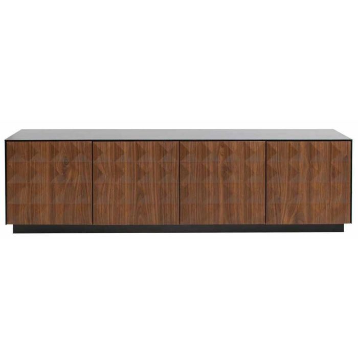 Mueble Tv Moderno DKD Home Decor Negro Marron 40 x 45.5 x 161.2 cm